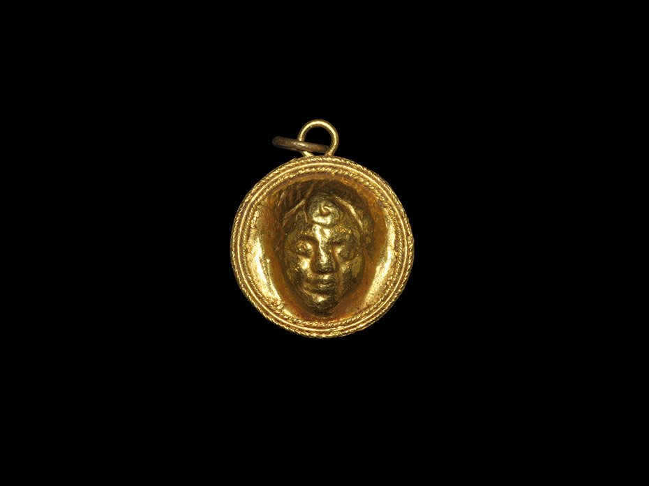 Greek Style Pendant with Bust (1 of 1)