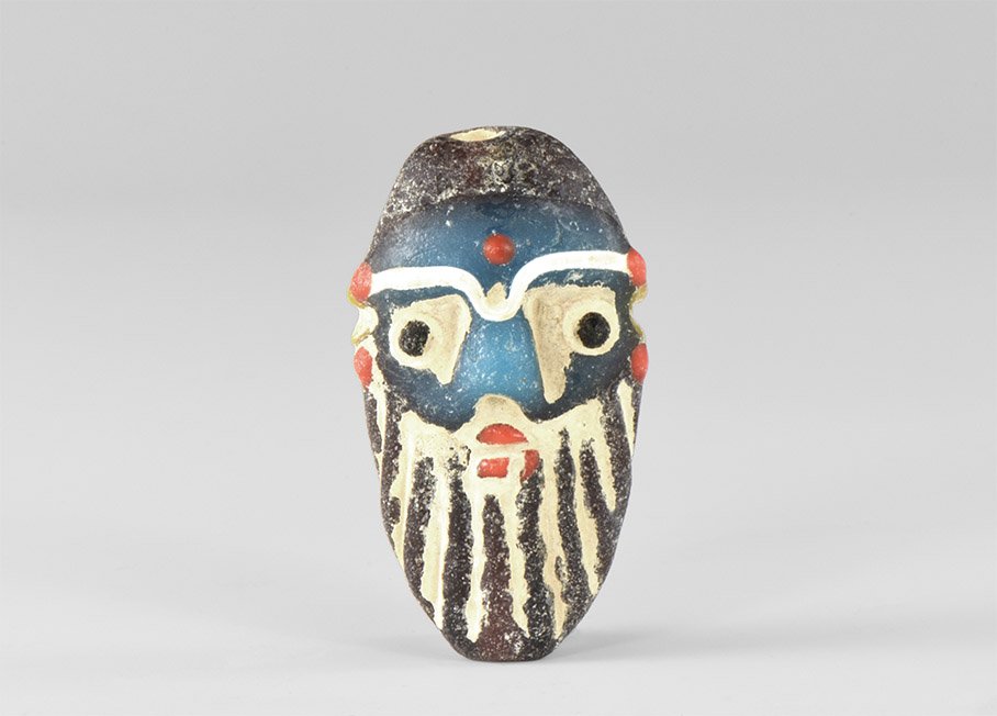 Western Asiatic Style Bearded Face Bead (1 of 1)