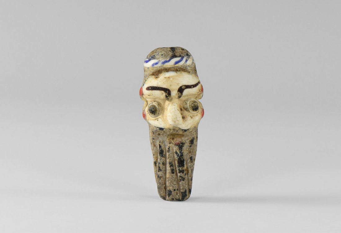 Western Asiatic Style Bearded Face Bead (1 of 1)