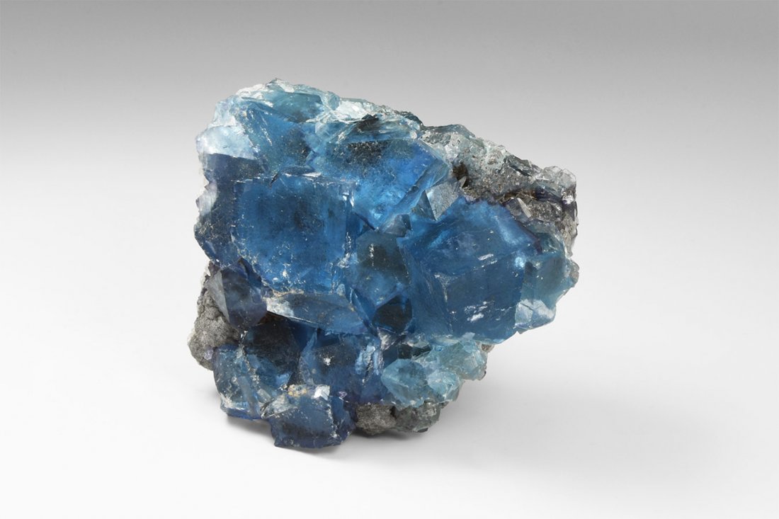 Natural History - Historic Blue Fluorite Mineral (1 of 1)