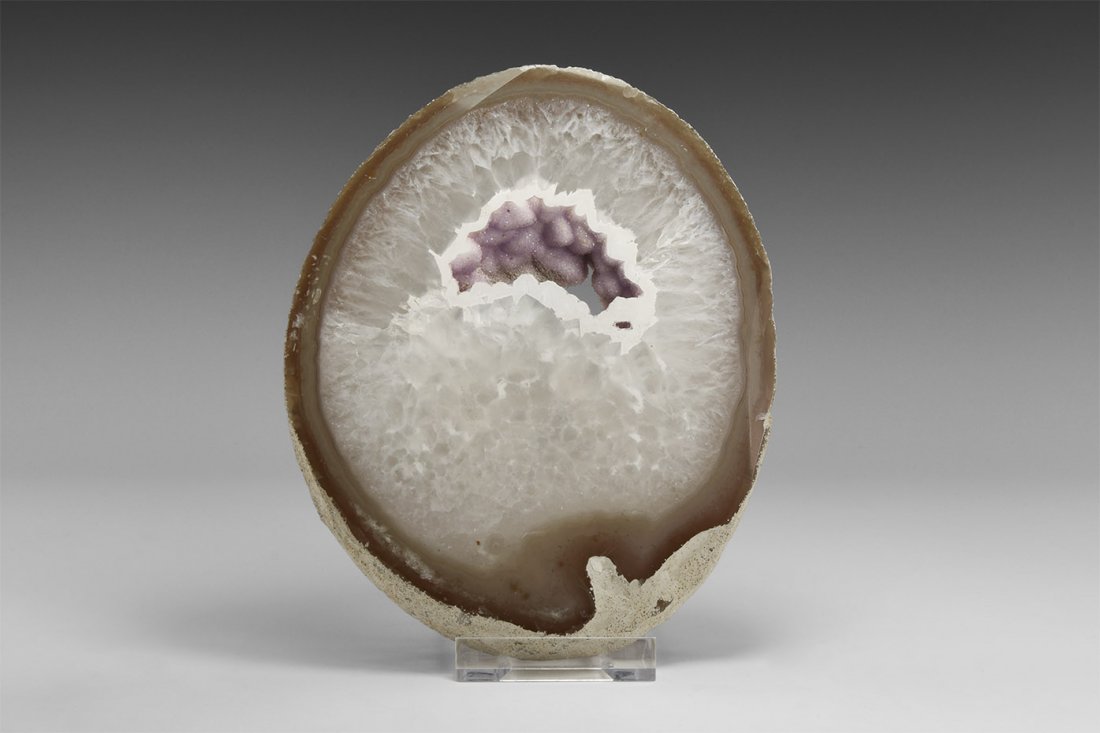 Natural History - Polished Agate and Amethyst Mineral (1 of 1)