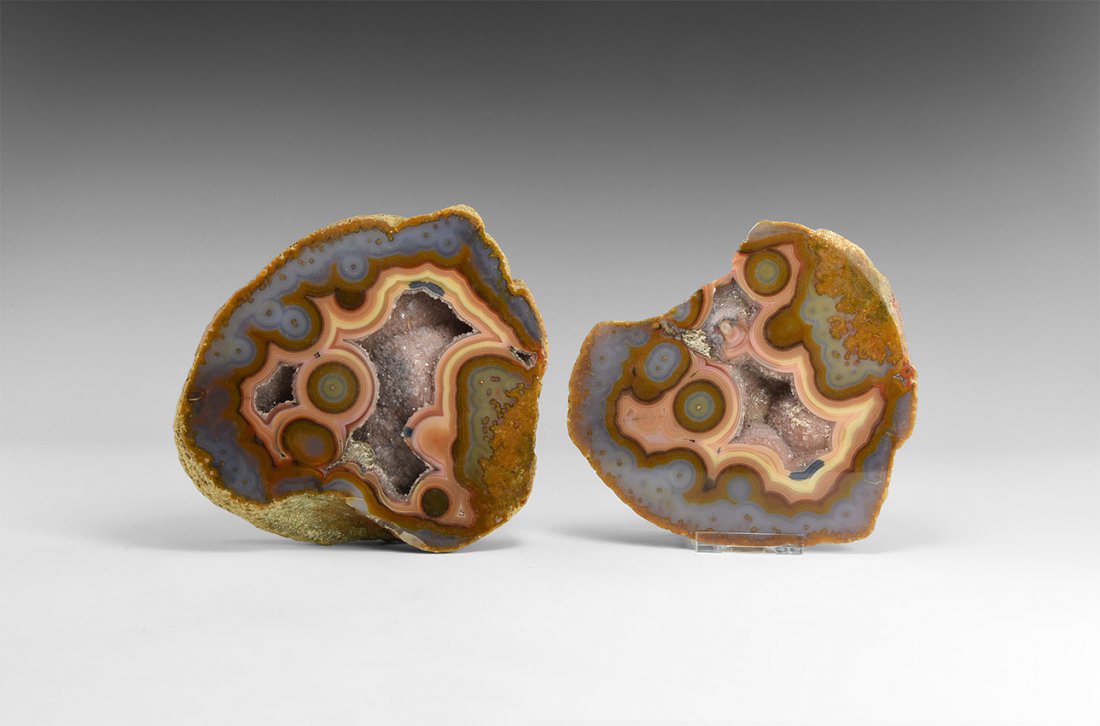 Natural History - Polished Agate Geode Pair (1 of 1)