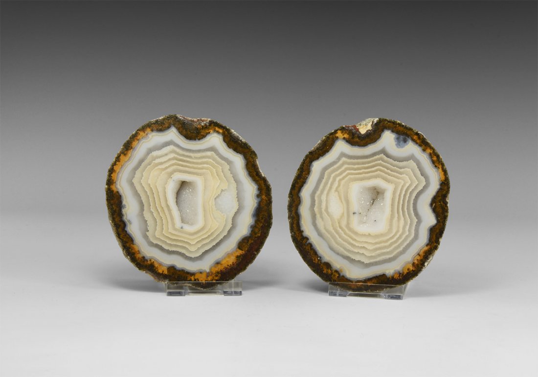 Natural History - Polished Agate Geode Pair (1 of 1)