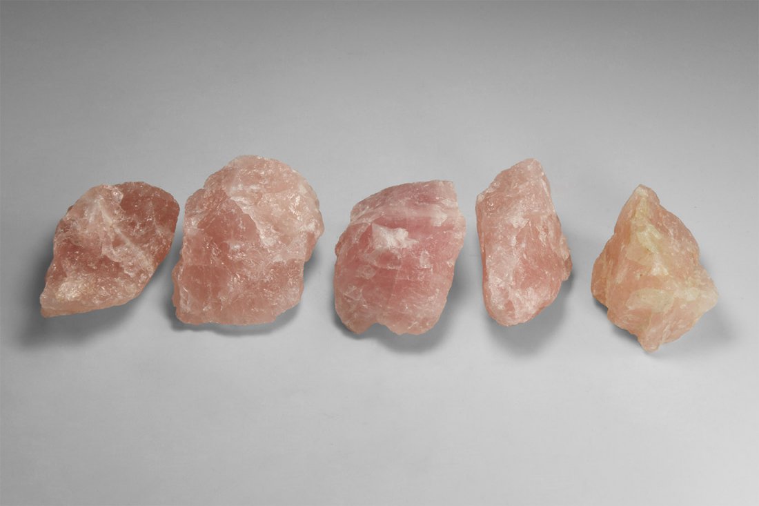 Natural History - Rose Quartz Mineral Specimen Group (1 of 1)