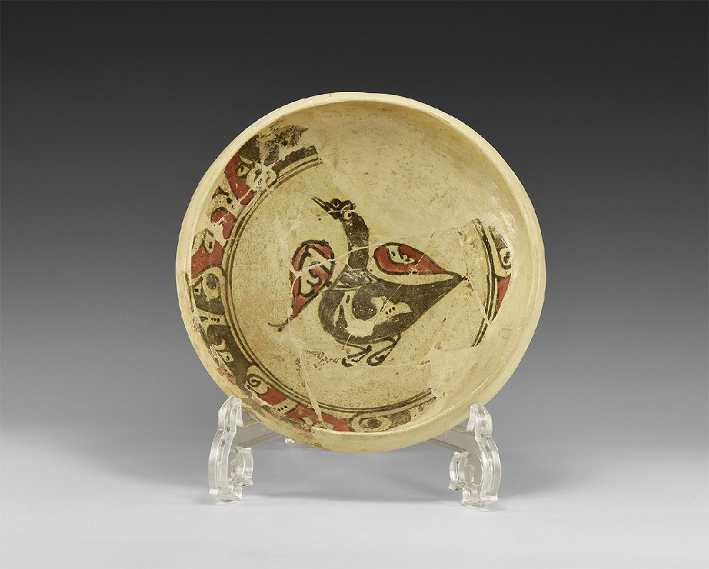 Islamic Bowl with Bird and Foliage (1 of 1)