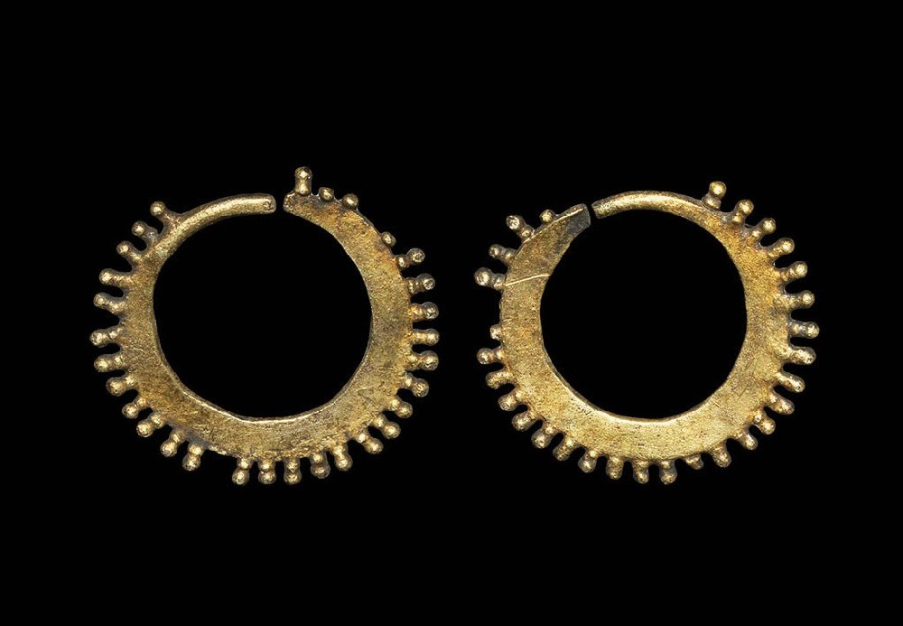 Islamic Gilt Earring Pair (1 of 1)