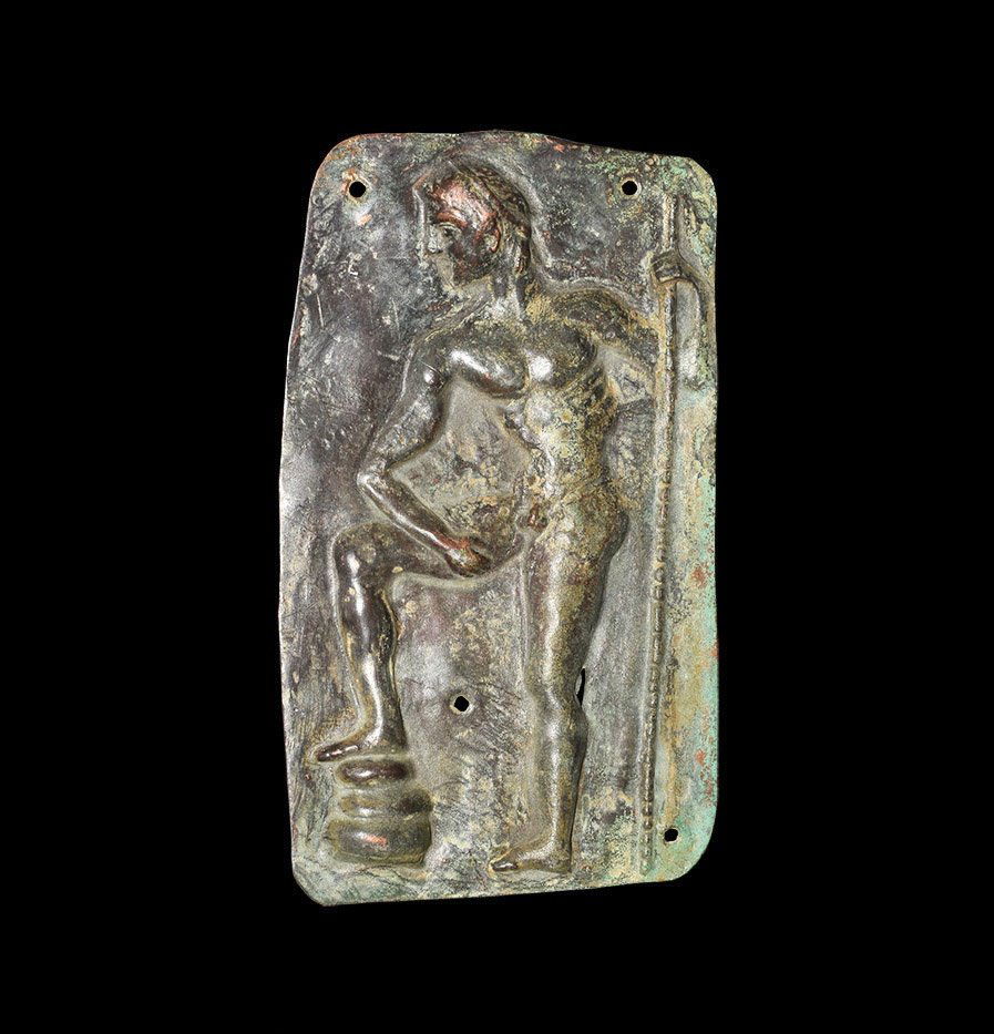 Roman Naked Male Repoussé Mount (1 of 1)