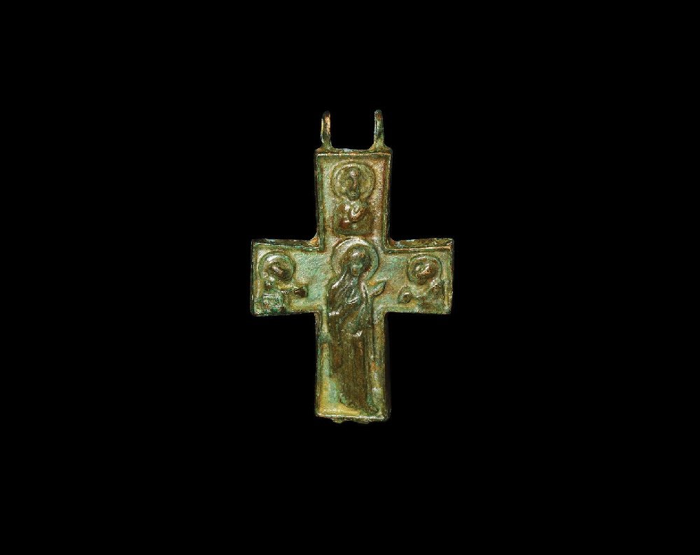 Byzantine Reliquary Cross Pendant Plate (1 of 1)