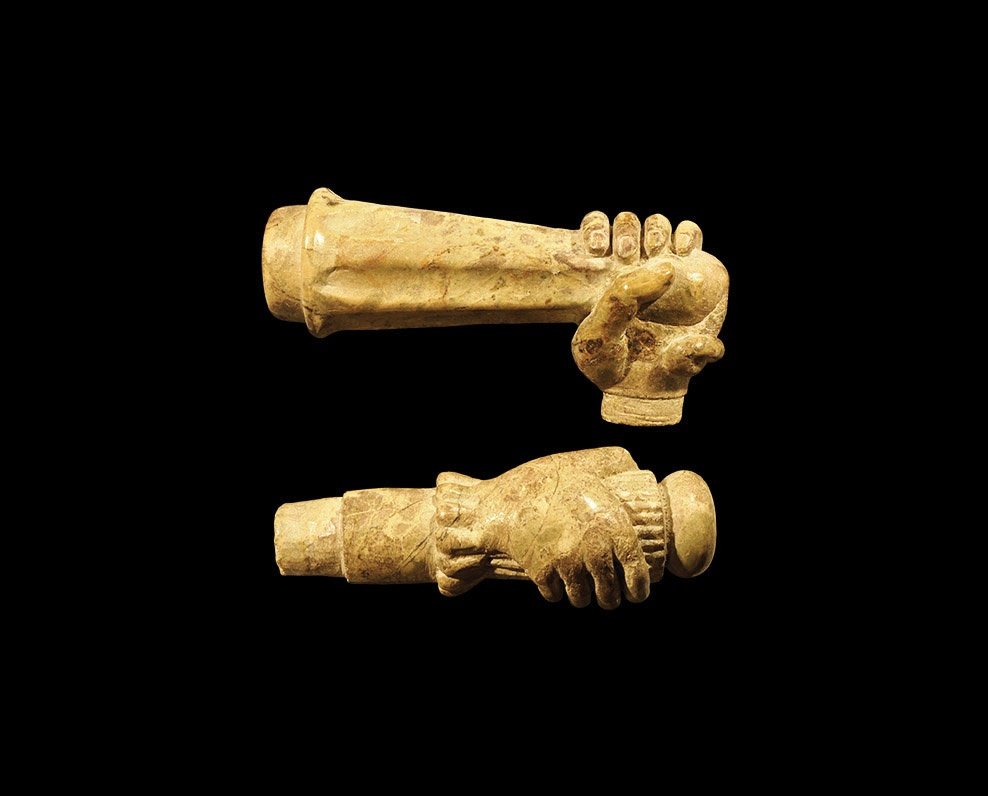 Western Asiatic Carved Hand Group (1 of 1)