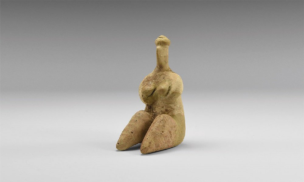 Western Asiatic Tell Halaf Type Ceramic Goddess Idol (1 of 1)