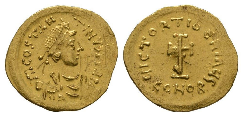 Ancient Byzantine Coins - Tiberius II Constantine - (1 of 1)