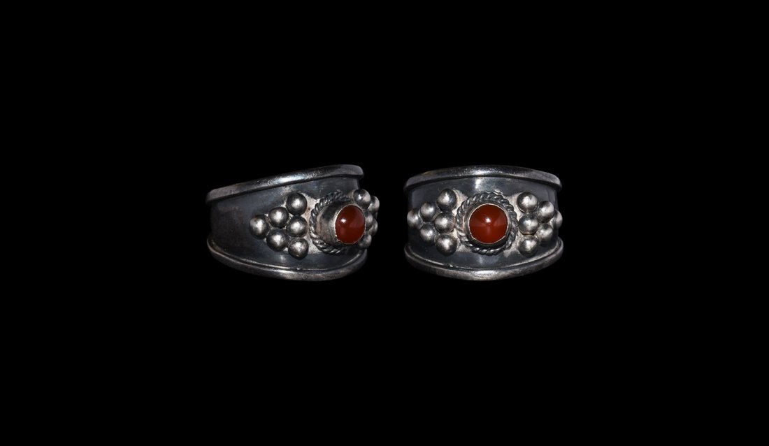 Post Medieval Filigree Ring with Stone (1 of 1)