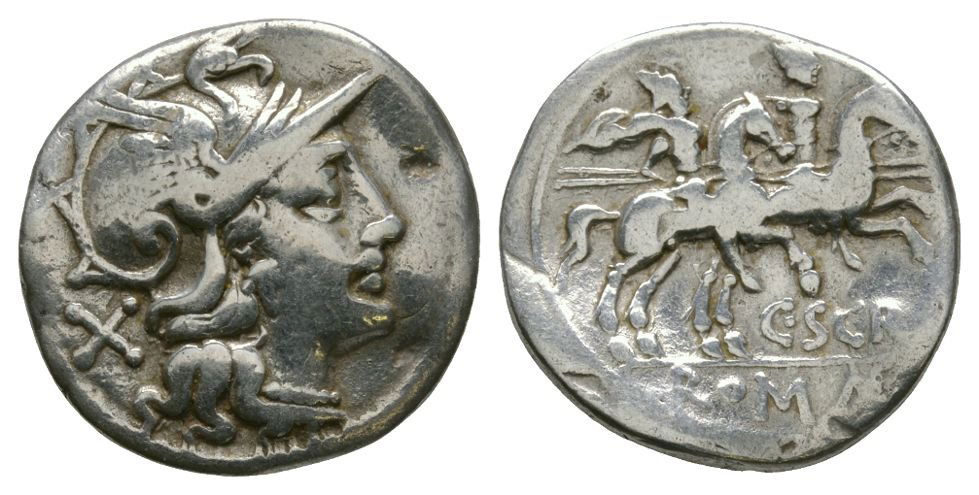 Ancient Roman Republican Coins - C. Scribonius Libo - (1 of 1)