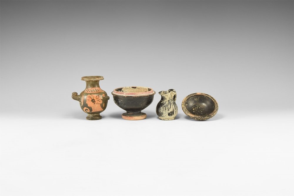 Greek Blackware Pottery Group (1 of 1)