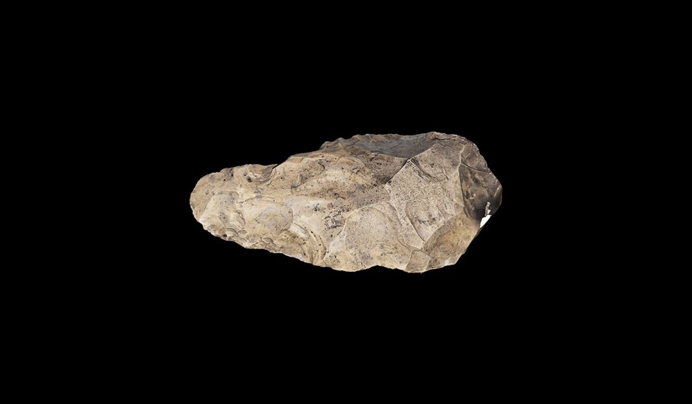 Stone Age British Large Knapped Bifacial Handaxe (1 of 1)