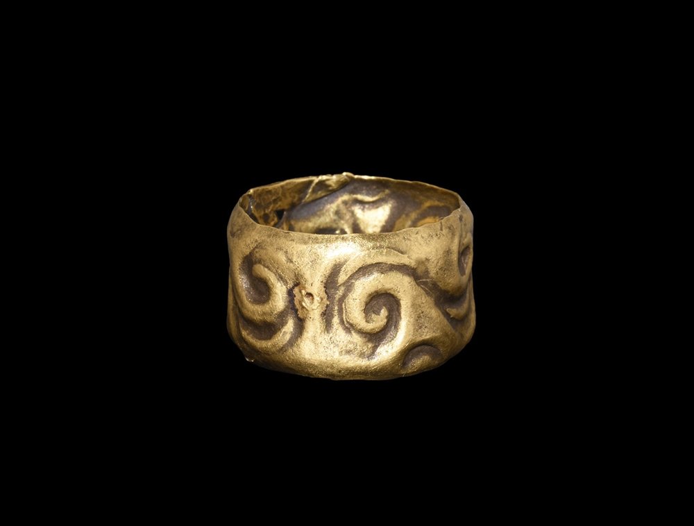 Iron Age Celtic Gold RepoussÃ© Ring (1 of 1)