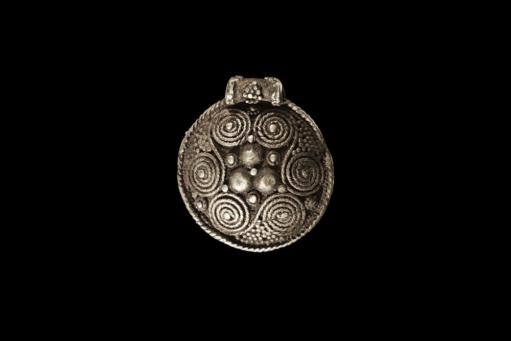 Viking Shield-Shaped Pendant (1 of 1)
