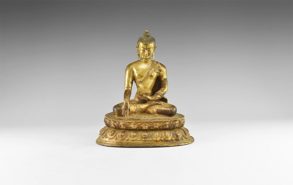 Nepalese Gilt Buddha Statuette (1 of 1)