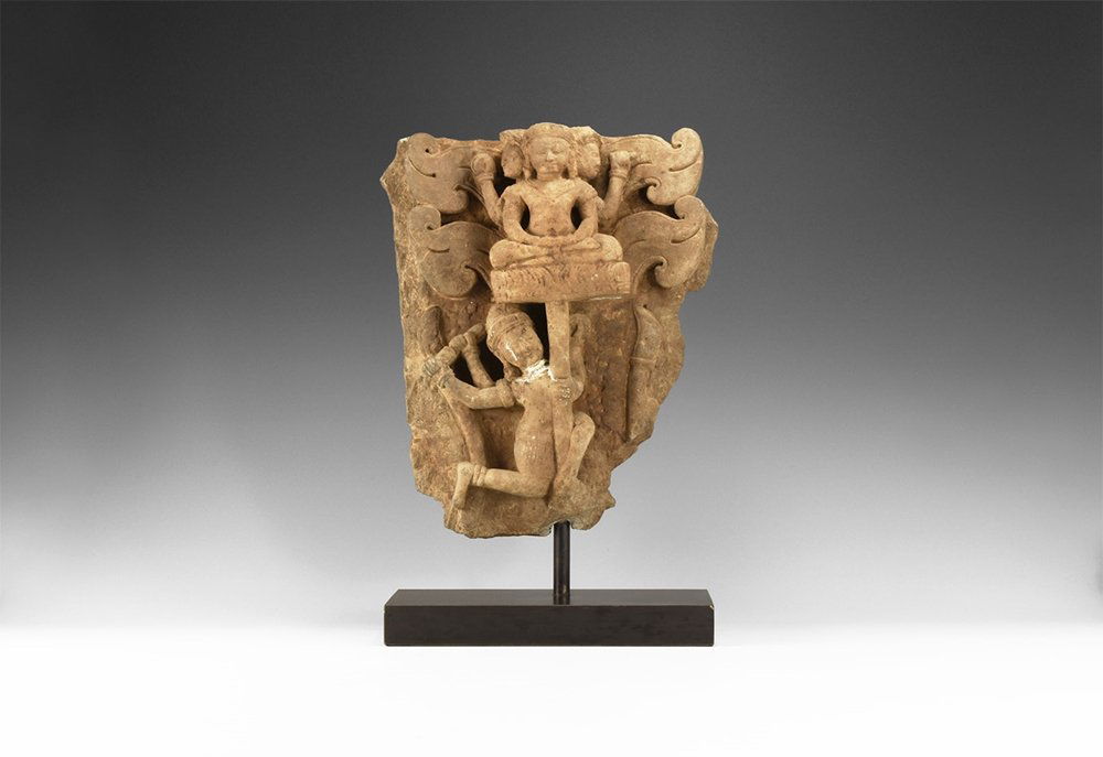 Cambodia Brahma Attacked by Demon Sculpture (1 of 1)