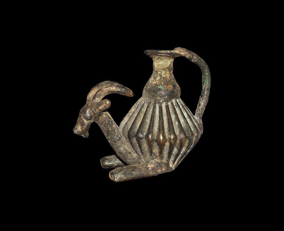 Western Asiatic Luristan Style Kohl Pot with Ibex (1 of 1)