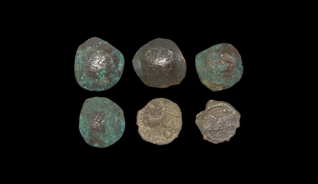 Ancient Byzantine Coins - Mixed Trachys Group [6] (1 of 1)