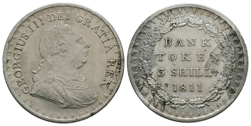 English Milled Coins - George III - 1811 - Three (1 of 1)