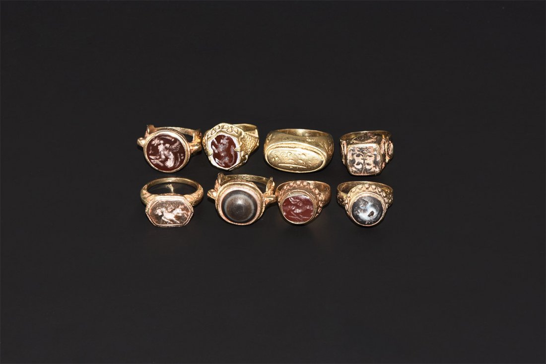 Post Medieval Gilt Ring Group (1 of 1)