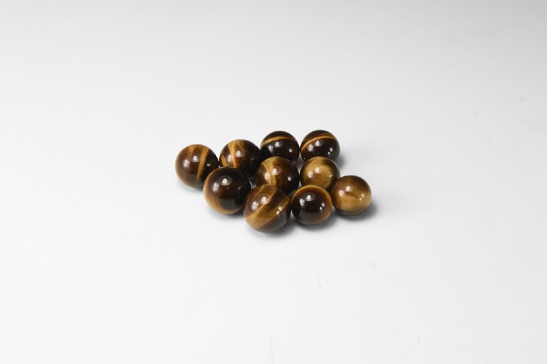 Tiger's Eye Polished Sphere Group. (1 of 1)