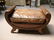 287: VINTAGE LEATHER OTTOMAN