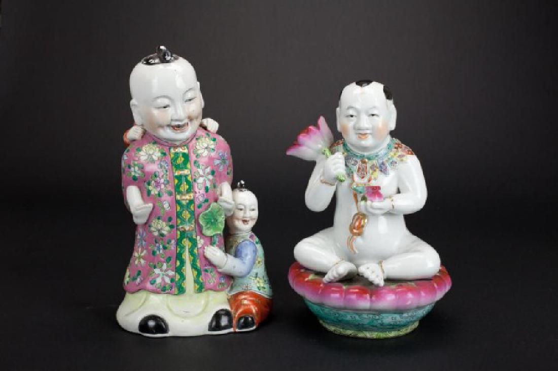 TWO CHINESE PORCELAIN FIGURINES (1 of 1)