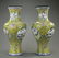 ANTIQUE PAIR OF CHINESE YELLOW GROUND ENAMEL VASES - 3
