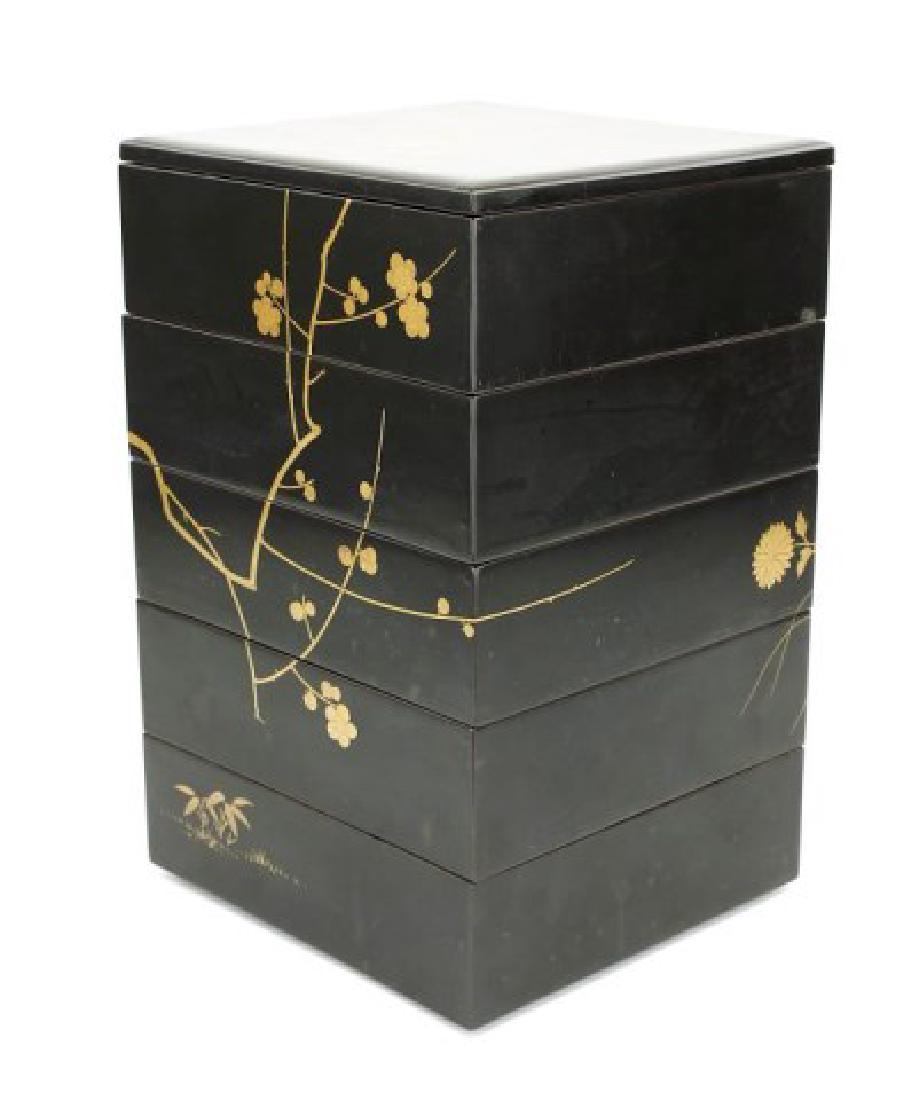 JAPANESE LACQUER STACKING BENTO BOX (1 of 2)