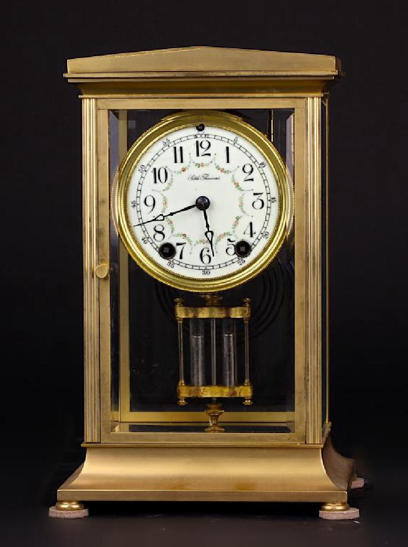 SETH THOMAS CRYSTAL REGULATOR MANTEL CLOCK (1 of 1)