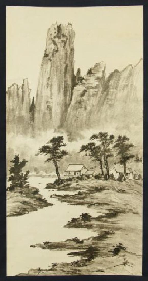 JAPANESE LANDSCAPE SCROLL PAINTING (1 of 1)