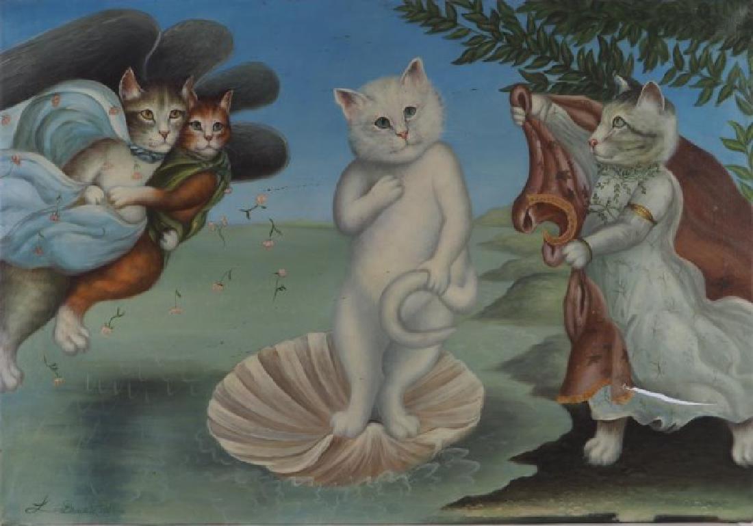 OIL PAINTING ON CANVAS OF REBIRTH OF VENUS (1 of 2)