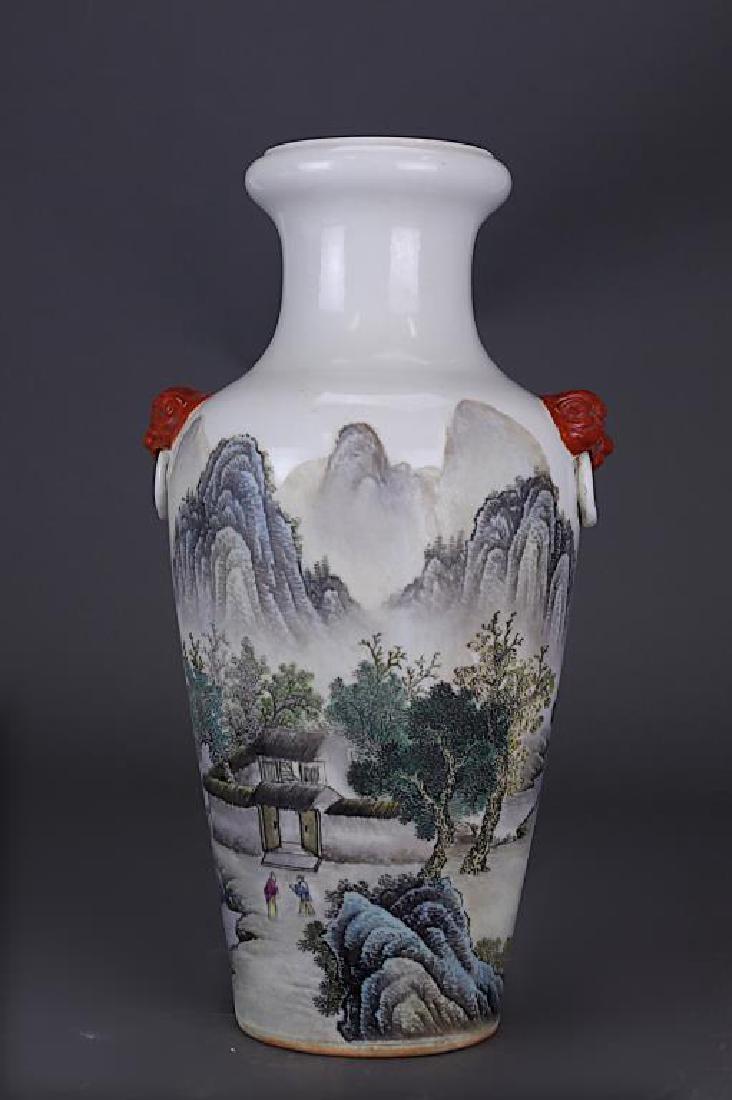CHINESE  QIANJIANG COLORED VASE (1 of 4)
