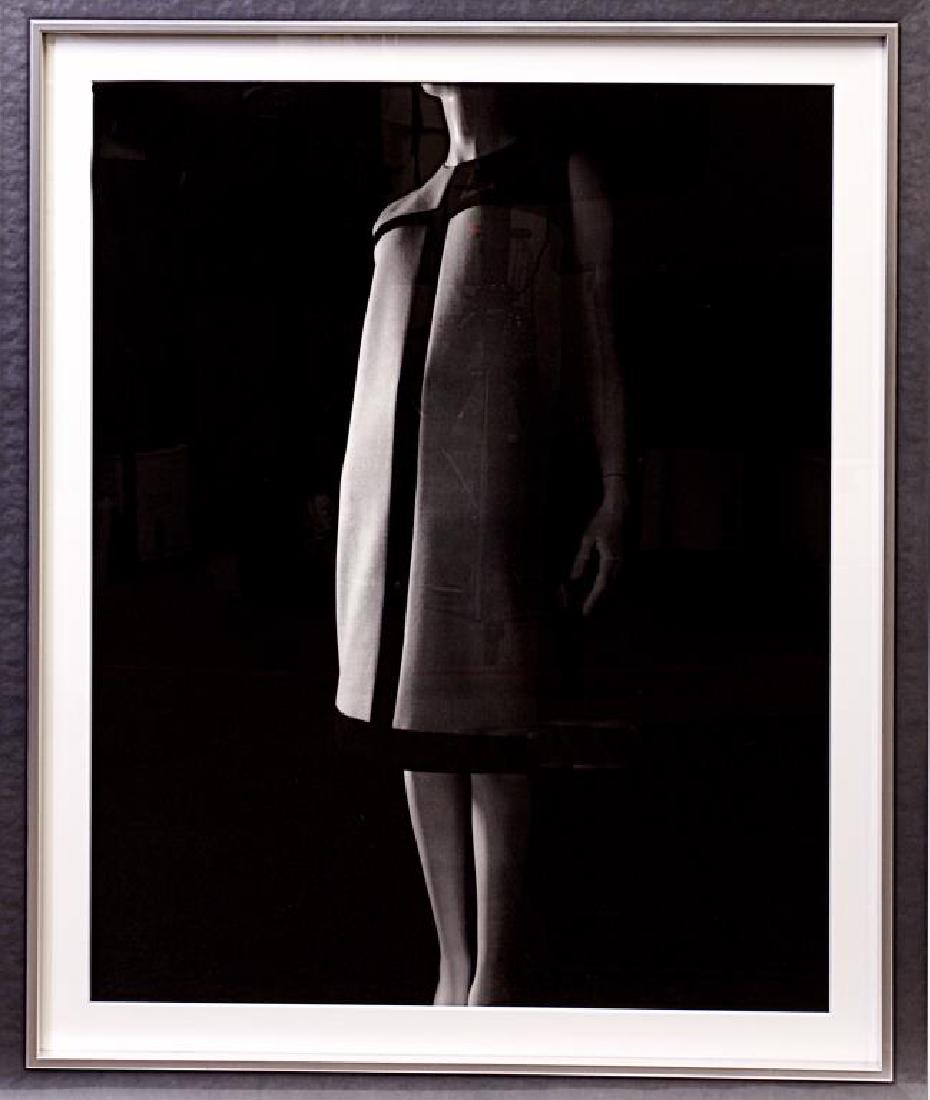 FRAMED PRINT OF 'STYLIZED SCULPTURE 008': Framed print of "Stylized Sculpture 008, designer: Yves Saint-Laurent, 2007." Copy of the work by Hiroshi Sugimoto. 26 1/4 in. (L) x 21 in. (W)