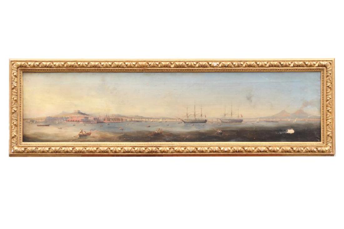 GILTWOOD FRAMED ITALIAN OIL ON CANVAS PAINTING (1 of 4)