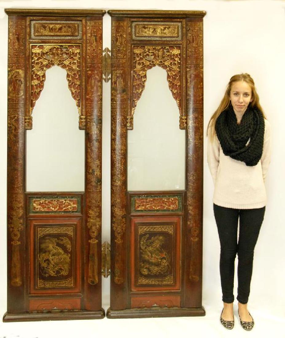 PAIR OF ANTIQUE CHINESE WOOD DOORS (1 of 5)