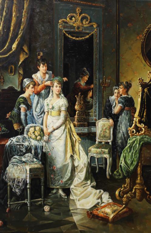 OIL PAINTING ON CANVAS OF A BRIDE (1 of 1)