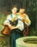 OIL PAINTING ON CANVAS OF TWO BEAUTIES