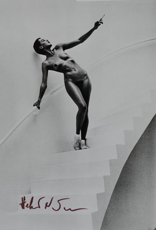 HELMUT NEWTON HAND SIGNED PHOTO-LITHO (1 of 1)
