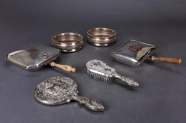 FOUR ASSORTED SILVER PLATED ITEMS (1 of 2)
