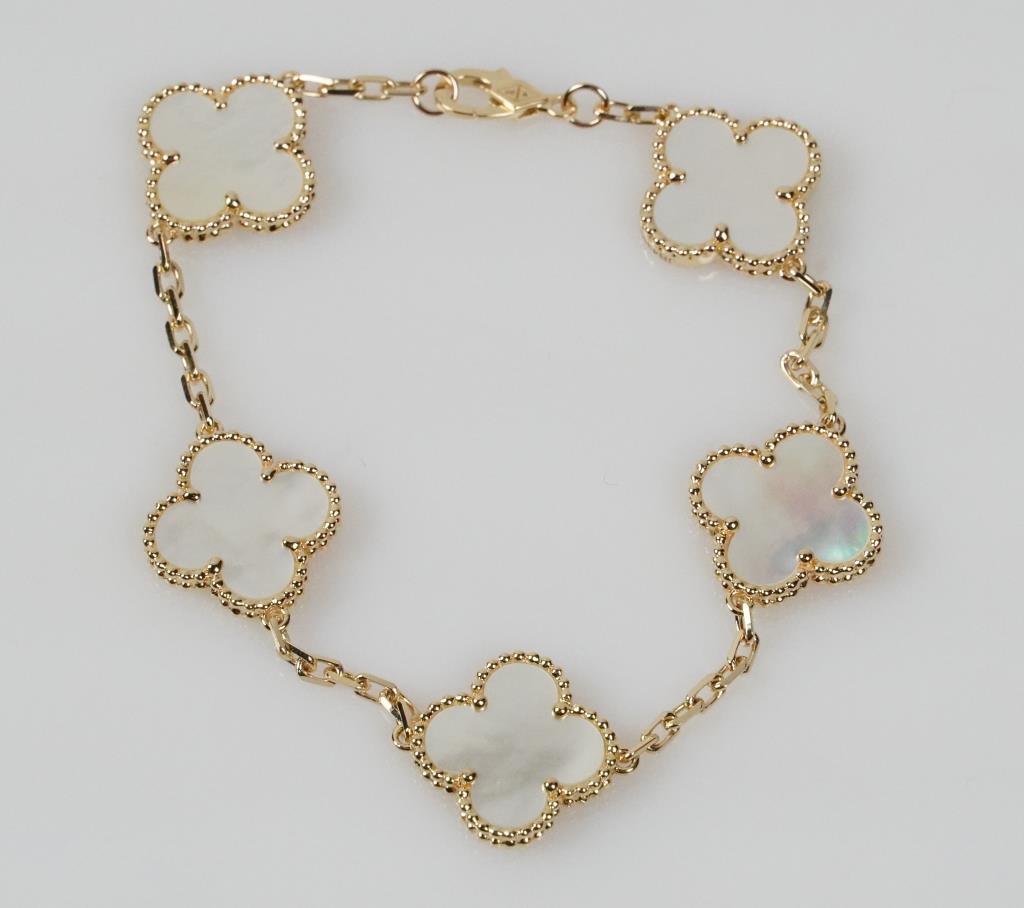VINTAGE 18K VAN CLEEF & ARPELS-STYLE BRACELET (1 of 3)