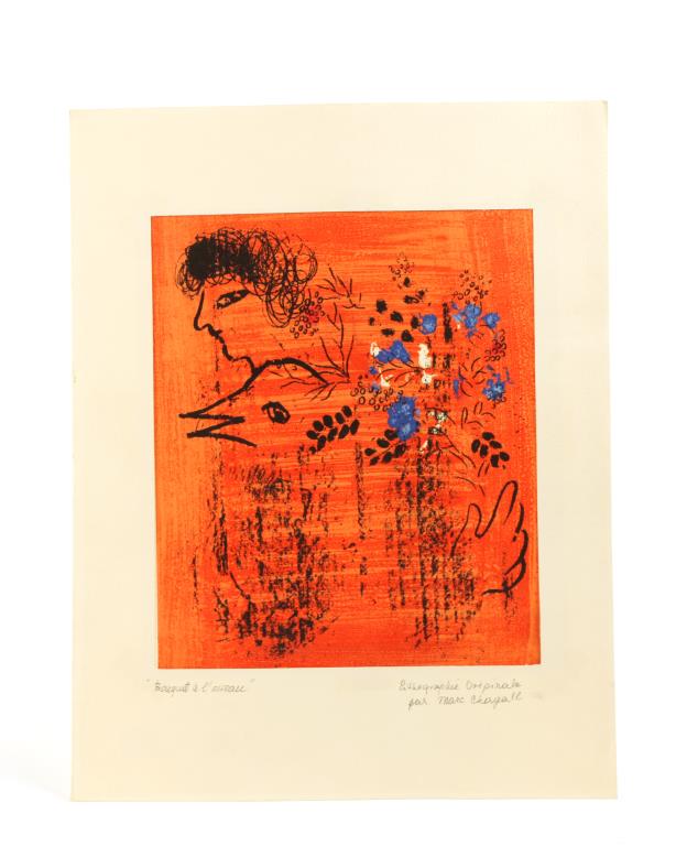 MARC CHAGALL "Bouquet a l'Oiseau" (1 of 2)