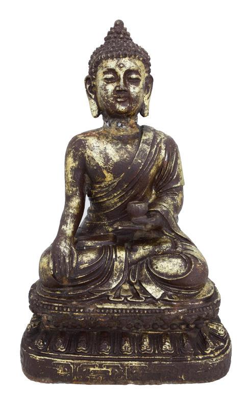 LARGE SEATED BRONZE BUDDHA (1 of 2)