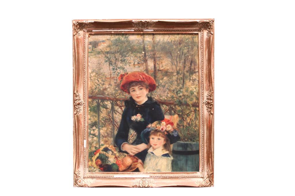 POSSIBLY BY PIERRE RENOIR, FRENCH (1841 - 1919): Pierre-Auguste Renoir was among the most significant artists involved in the development of the Impressionist Movement. The theme in his paintings were mainly candid moments or intimate settings, capt