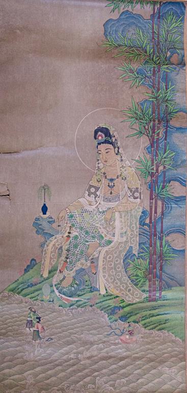 CHINESE SCROLL OF A GUANYIN (1 of 1)
