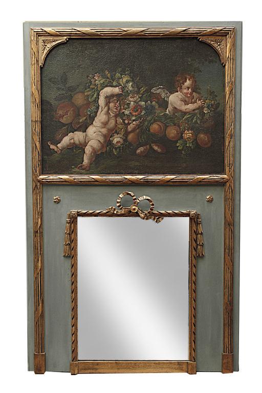ANTIQUE FRENCH TRUMEAU, 18TH CENTURY (1 of 4)