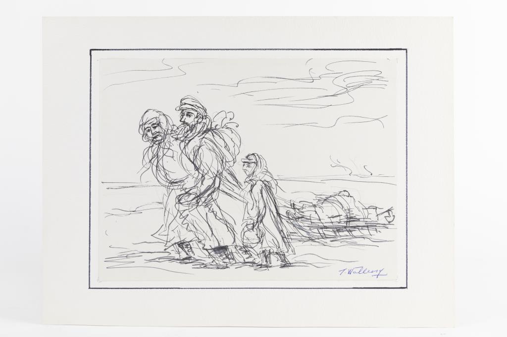 DRAWING OF TRAVELLERS BY J. WOLBERG (1 of 3)